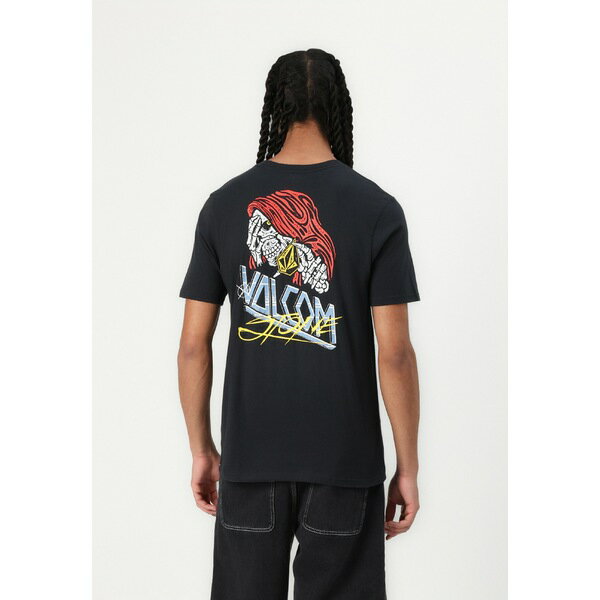 ボルコム メンズ Tシャツ トップス DROPPED THIS - Print T-shirt - antique black