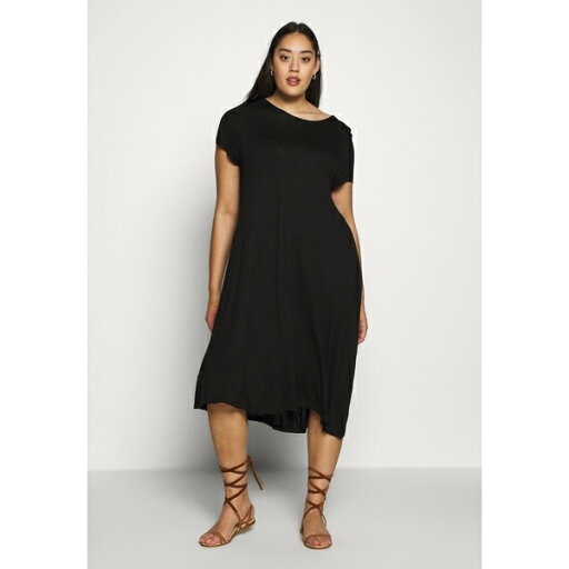 イーブン アンド オド レディース ワンピース トップス Jersey dress - black イーブン アンド オド レディース ワンピース トップス Jersey dress - black