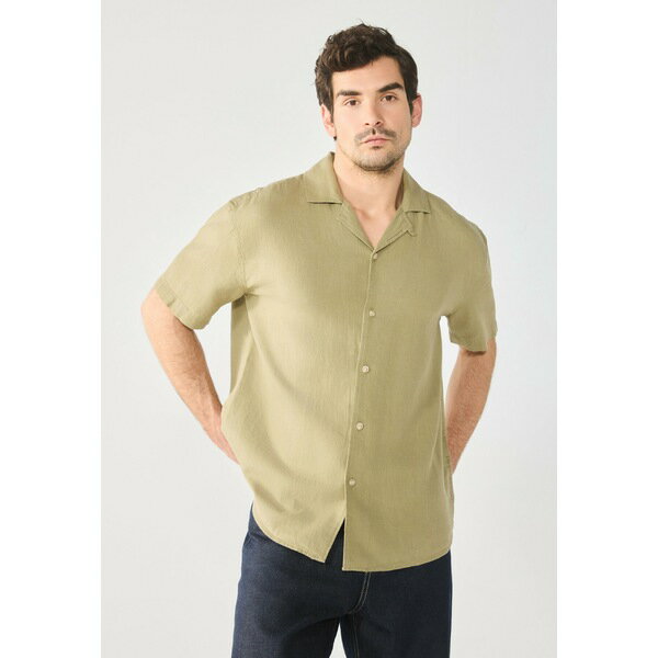 ピア ワン メンズ サンダル シューズ LINEN MIX BLEND - Shirt - olive
