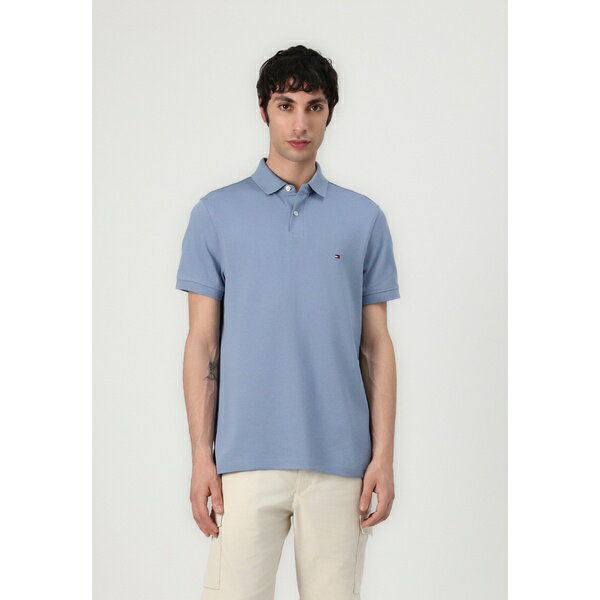 トミー ヒルフィガー メンズ サンダル シューズ REGULAR - Polo shirt - brisk blue