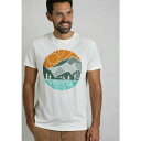 ウィアードフィッシュ メンズ Tシャツ トップス Print T-shirt - dusty white(4)