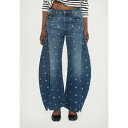 アウェイク モード レディース デニムパンツ ボトムス STUDDED ORGANIC WITH SIDE INSERTS - Baggy Jeans - blue(4)