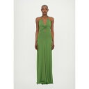 ヴィクトリア ベッカム レディース ワンピース トップス V NECK RUCHED CAMI GOWN - Occasion wear - green