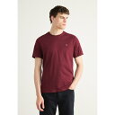 カルバンクライン メンズ サンダル シューズ SMOOTH SOLID TEE - Basic T-shirt - deep rouge
