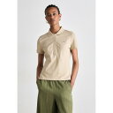 ガント レディース Tシャツ トップス SLIM SHEILD CAP SLEEVE - Polo shirt - dry sand