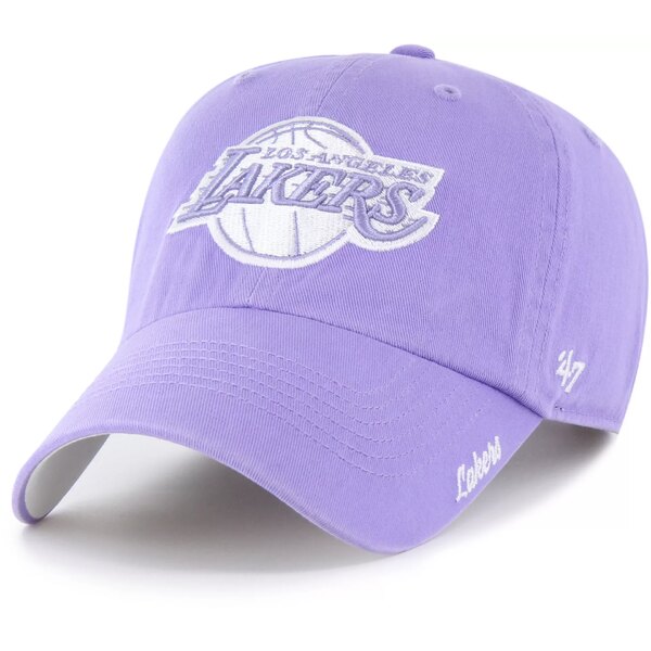 フォーティーセブン レディース 帽子 アクセサリー 47 Brand Women's Los Angeles Lakers Luminence Cheer Clean Up Adjustable Hat -