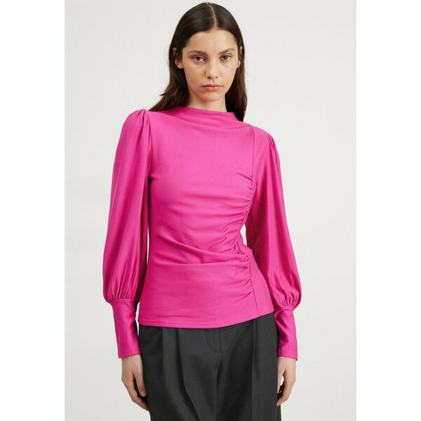 ゲタス レディース Tシャツ トップス RIFA PUFF BLOUSE - Long sleeved top - intense pink