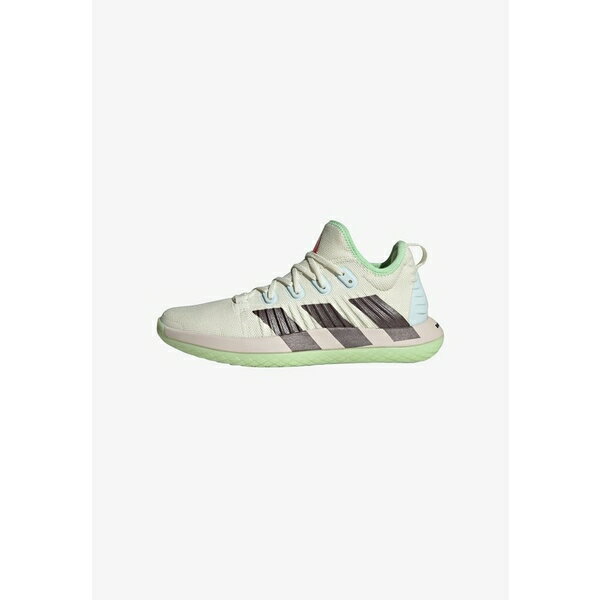 アディダス レディース テニス スポーツ STABIL NEXT GENERAL HANDBALL - Handball shoes - off white aurora met semi green spark