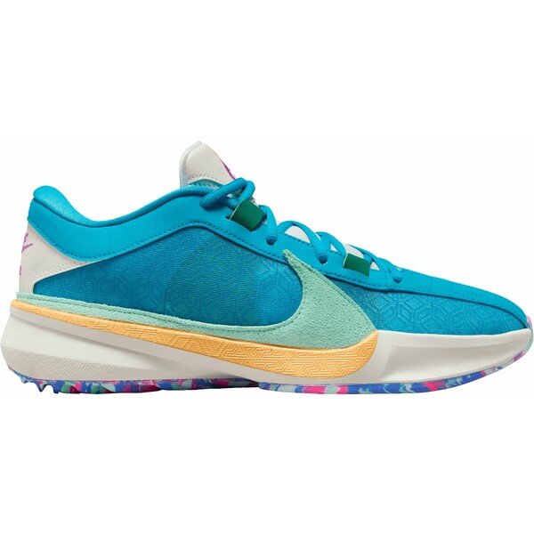 ナイキ メンズ バスケットボール スポーツ Nike Zoom Freak 5 Basketball Shoes Blue/Emerald/Phantom 1