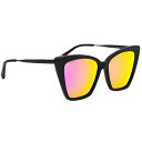 fBt Y TOXEACEFA ANZT[ DIFF Becky II Sunglasses Matte Black/Pink Flash Polarized