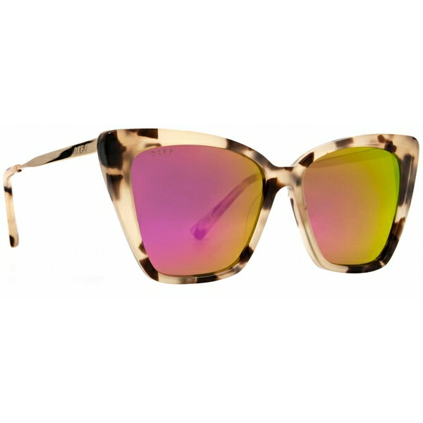 ǥ  󥰥饹 ꡼ DIFF Becky II Sunglasses Cream Tortoise/Pink Flash