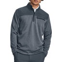 アンダーアーマー メンズ シャツ トップス Under Armour Men's Storm SweaterFleece 1/2 Zip Downpour Gray/White