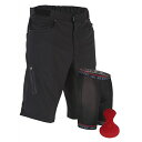 ]CbN Y n[tV[c {gX ZOIC Men's Ether Cycling Shorts with Essential Liner Black