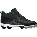 A_[A[}[ Y 싅 X|[c Under Armour Harper 8 Mid RM Baseball Cleats Black/Gold