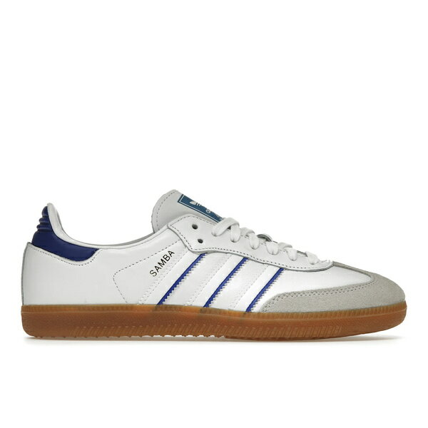 アディダス レザースニーカー メンズ adidas アディダス メンズ スニーカー 【adidas Samba Leather】 サイズ US_9(27.0cm) Cloud White Lucid Blue