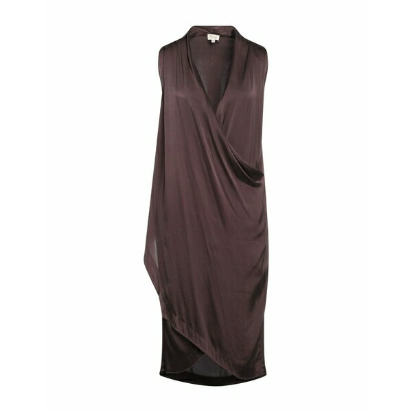 楽天asty【送料無料】 ハー シャツ ハー ドレス レディース ワンピース トップス Midi dresses Dark brown