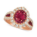 @ fB[X O ANZT[ Ruby (1-1/5 ct. t.w.) & Diamond (1-1/4 ct. t.w.) Ring in 14k Rose Gold (Also available in Yellow Gold or White Gold) Ruby