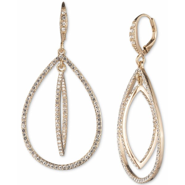 ジバンシー レディース ピアス＆イヤリング アクセサリー Crystal Pavé Orbital Drop Earrings GOLD