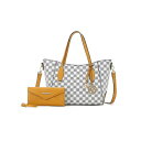 MKFRNV fB[X z ANZT[ Gianna Women's Tote with matching Wallet by Mia K Mustard