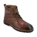 g[}X Ah oC Y u[c V[Y Men's Feron Tru Comfort Foam Cap Toe Ankle Boots Brown