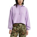 リーバイス レディース カットソー トップス Women 039 s Palo Alto Blouson-Sleeve Cropped Hoodie Purple Rose