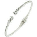 ジバンシー レディース ブレスレット・バングル・アンクレット アクセサリー Pavé Open Cuff Bracelet Silver