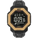 ^CbNX Y rv ANZT[ UFC Men's Knockout Digital Black Polyurethane Watch, 48mm Black