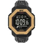 タイメックス メンズ 腕時計 アクセサリー UFC Men's Knockout Digital Black Polyurethane Watch, 48mm Black