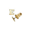 2028 fB[X sAXCO ANZT[ 14K Gold-Dipped Initial Button Earrings E