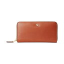 t[ fB[X z ANZT[ Women's Full-Grain Leather Large Zip Continental Wallet Lauren Tan