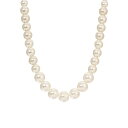 2028 fB[X lbNXE`[J[Ey_ggbv ANZT[ Glass Imitation Pearl Graduated Strand Necklace White