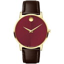 oh Y rv ANZT[ Men's Museum Classic Swiss Quartz Brown Leather Watch 40mm Brown