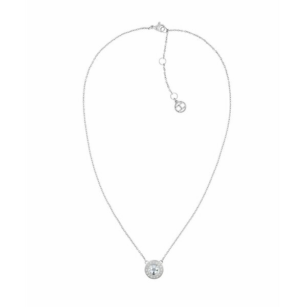 g~[ qtBK[ fB[X lbNXE`[J[Ey_ggbv ANZT[ Women's Silver-Tone Stainless Steel Stone Necklace Silver-tone