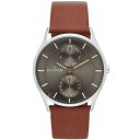 XJ[Q Y rv ANZT[ Men's Holst Brown Leather Strap Watch 40mm SKW6086 No Color