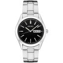 ZCR[ Y rv ANZT[ Men's Essentials Stainless Steel Bracelet Watch 38mm Silver