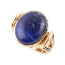 o[X Y O ANZT[ Nova Genuine Blue Lapis Oval Ring Genuine Lapis