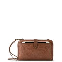 UTbN Y z ANZT[ Iris Leather Smartphone Convertible Crossbody Wallet Teak Leaf