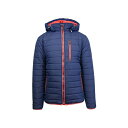 MNV[oCnrbN Y WPbgu] AE^[ Spire By Galaxy Men's Puffer Bubble Jacket with Contrast Trim Navy-Red