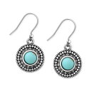 ラッキーブランド メンズ ピアス・イヤリング アクセサリー Silver-Tone Reconstituted Turquoise Drop Earrings Turquoise