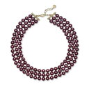 `[^[Nu fB[X lbNXE`[J[Ey_ggbv ANZT[ Gold-Tone Color Imitation Pearl Collar Necklace, 17