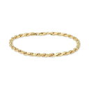 C^A S[h Y uXbgEoOEANbg ANZT[ Diamond Cut Rope Chain Bracelet (4mm) in 14k Gold, Made in Italy Yellow Gold