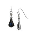 2028 fB[X sAXCO ANZT[ Crystal Blue Pear-Shape Earrings Blue