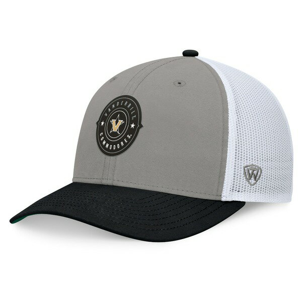 トップ・オブ・ザ・ワールド メンズ 帽子 アクセサリー Vanderbilt Commodores Top of the World Rob Trucker Adjustable Hat Gray/Black