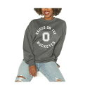 ゲームデイ レディース カットソー トップス Women's Charcoal Ohio State Buckeyes Drop Shoulder Fleece Drop Pullover Sweatshirt Charcoal