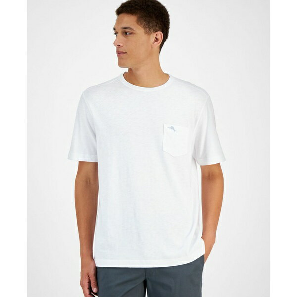 ȥåߡХϥ   ȥåץ Men's Canal Crewneck Pocket T-Shirt White