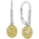 エフィー コレクション レディース ピアス&イヤリング アクセサリー EFFY Yellow Diamond (1-1/10 ct. t.w.) & White...