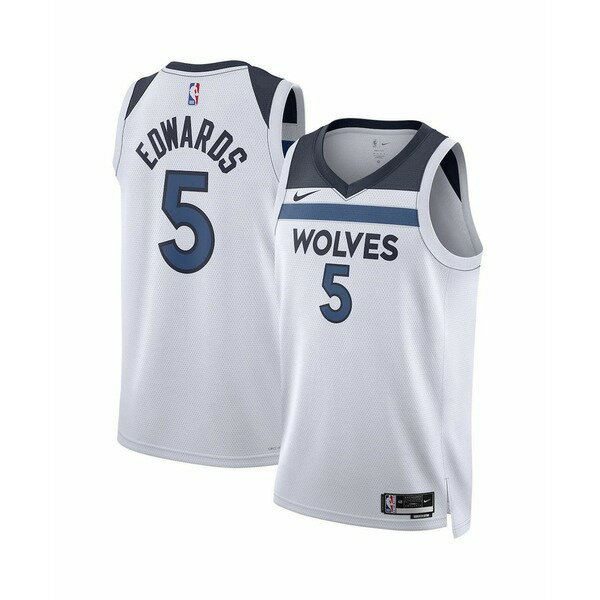 ʥ   ȥåץ Men's and Women's Anthony Edwards White Minnesota Tim...