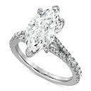 バッジェリーミシュカ レディース リング アクセサリー Certified Lab Grown Marquise Diamond Split Shank Eng...