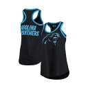 カールバンクス レディース カットソー トップス Women's Black Carolina Panthers Tater Tank Top Black