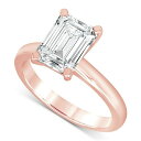 バッジェリーミシュカ レディース リング アクセサリー Certified Lab Grown Diamond Emerald-Cut Solitaire En...